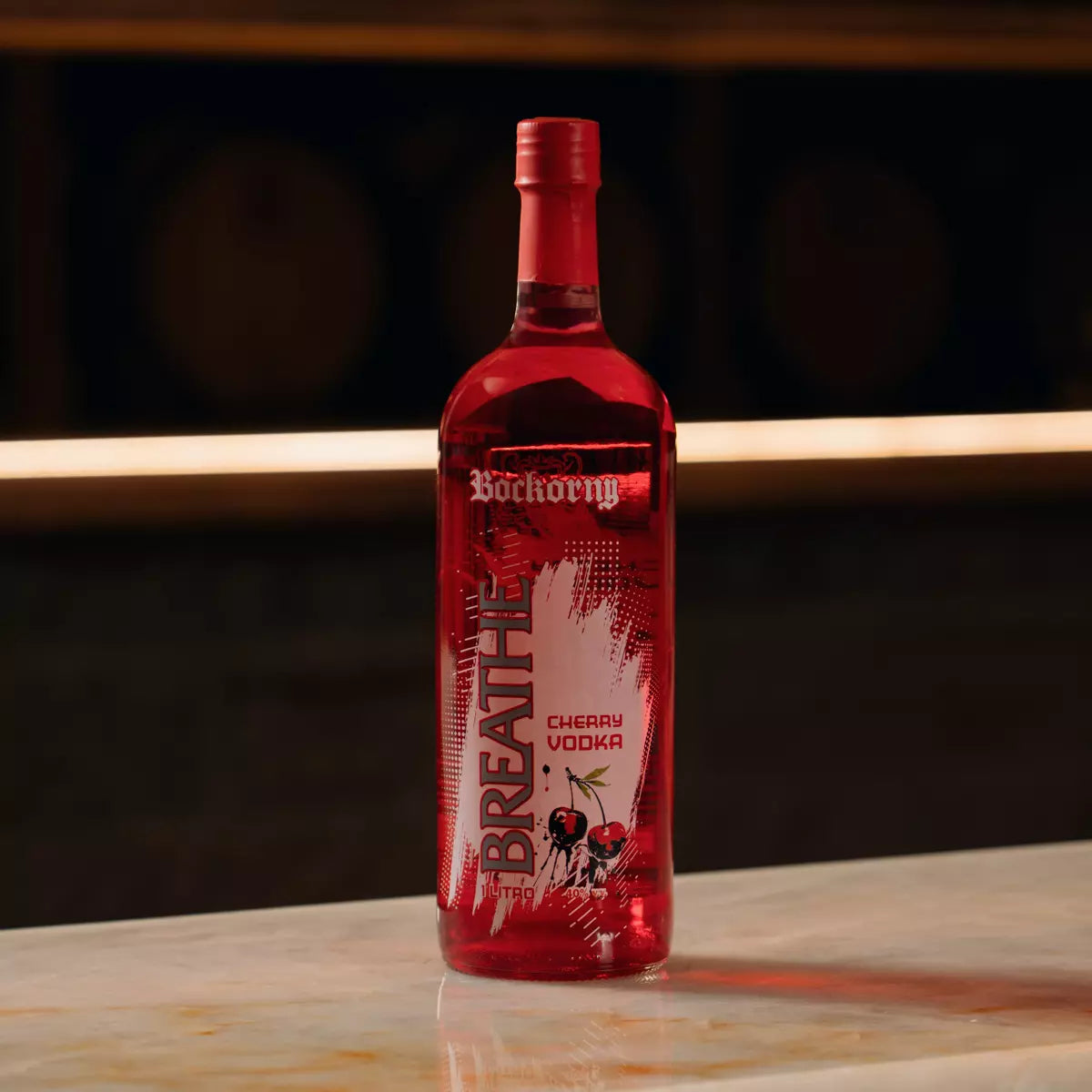 リール vodka Vodka Breathe Edição Cereja 1L