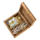 Caixa Cachaça Branca 160ml + 2 copos