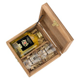 Caixa Cachaça Envelhecida em Bálsamo 160ml + 2 Copos